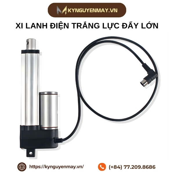 Xi lanh điện trắng lực đẩy lớn