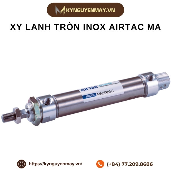 Xy lanh tròn inox AIRTAC MA