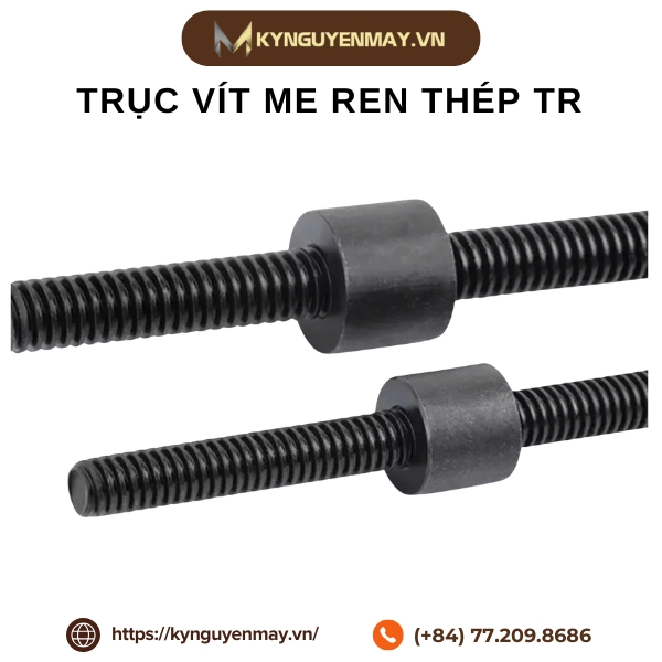 Trục vít me ren thép TR8, 10, 12, 16, 20, 22, 24, 25, 28, 30, 36, 40