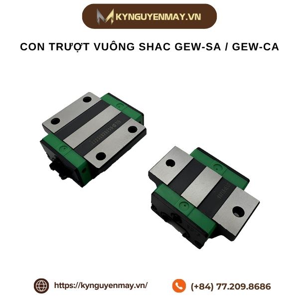 Con trượt vuông SHAC GEW-SA / GEW-CA