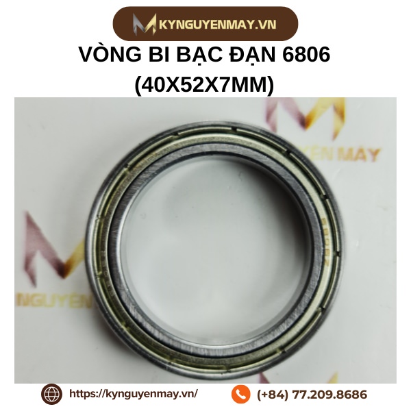 Vòng bi bạc đạn 6806 (30x52x7mm)