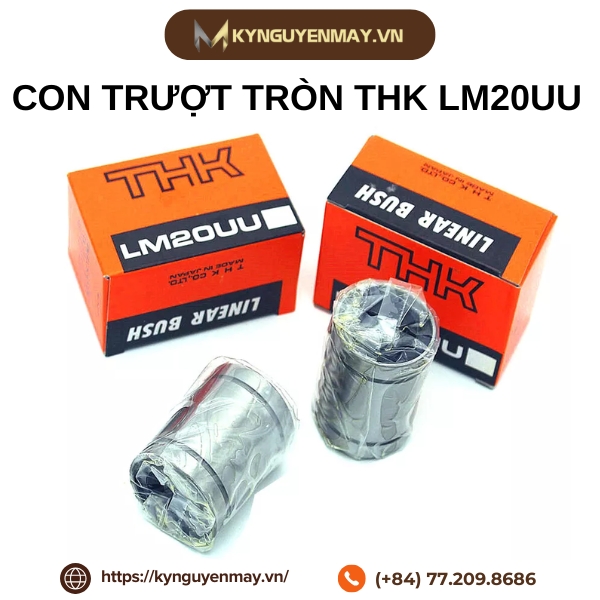 Con trượt tròn THK LM20UU (20x42x42mm)