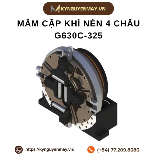 Mâm cặp khí nén 4 chấu G630C-325