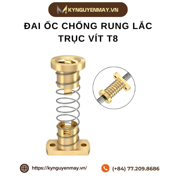 Đai ốc chống rung lắc trục vít T8