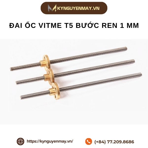 Đai ốc vitme T5 bước ren 1 mm