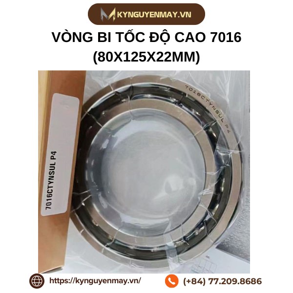 Vòng bi tốc độ cao 7016 (80x125x22mm)