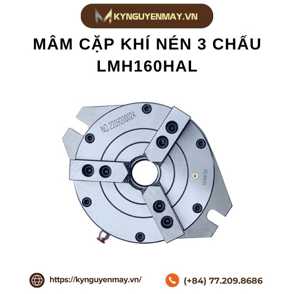 Mâm cặp khí nén 3 chấu LMH160HAL