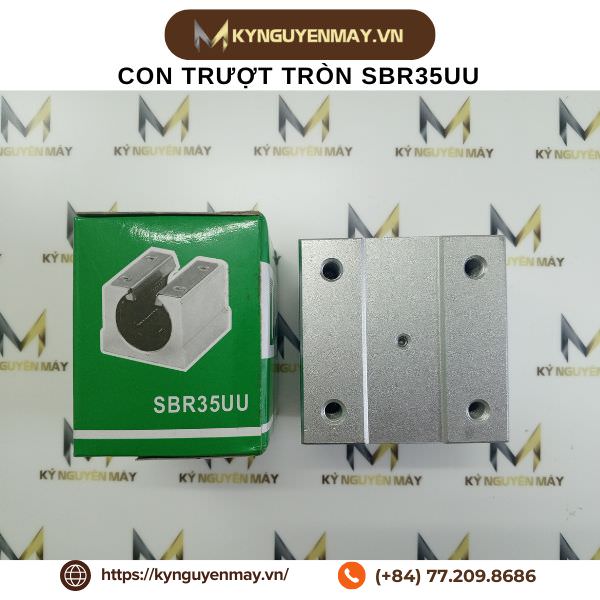 Con trượt tròn khuyết SBR35UU, SBR 35 (35x80x80x63mm)