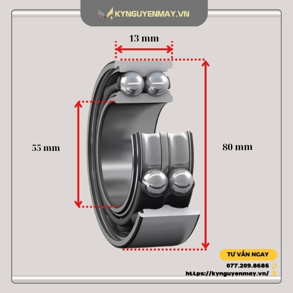 Vòng bi 55BNR10XTDBCA25P4 NSK