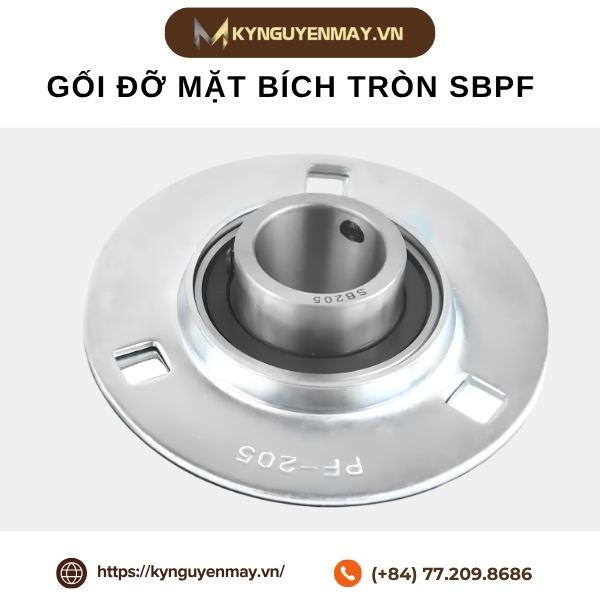 Gối đỡ mặt bích tròn SBPF
