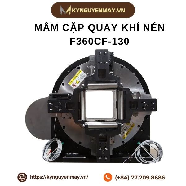Mâm cặp quay khí nén F360CF-130