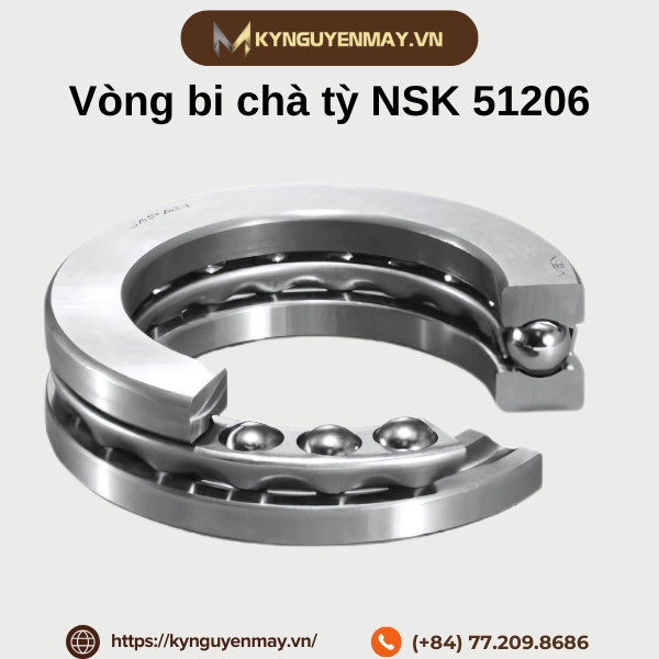 Vòng bi chà tỳ NSK 51206