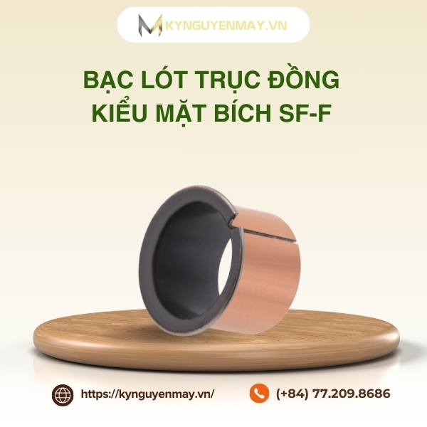 Bạc lót trục bằng đồng kiểu mặt bích SF-F