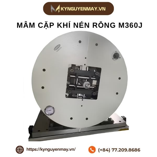 Mâm cặp khí nén rỗng M360J