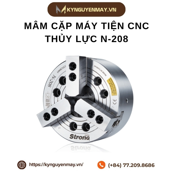Mâm cặp máy tiện CNC thủy lực N-208 (N208)