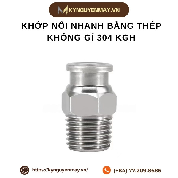 Khớp nối nhanh bằng thép không gỉ 304 KGH, KGL