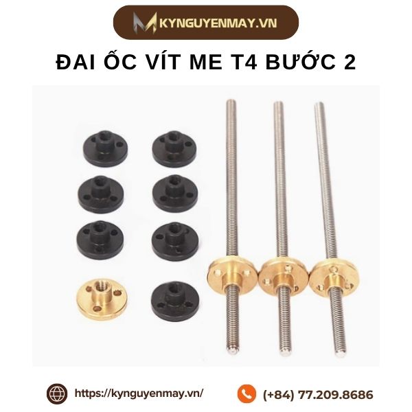 Đai ốc vít me T4 bước 2