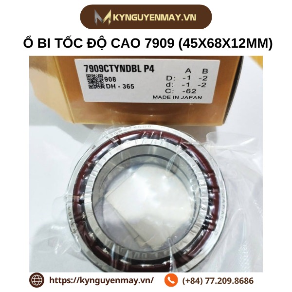 Ổ bi tốc độ cao 7909 (45x68x12mm)