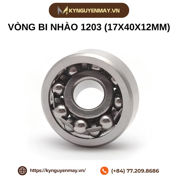 Vòng bi nhào 1203 (17x40x12mm)