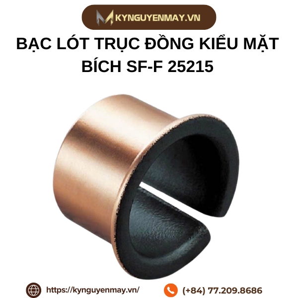 Bạc lót trục đồng kiểu mặt bích SF-F 25215
