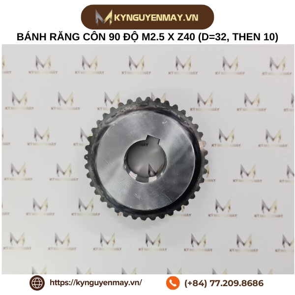 Bánh răng côn 90 độ modun 1.5, 2, 2.5, 3