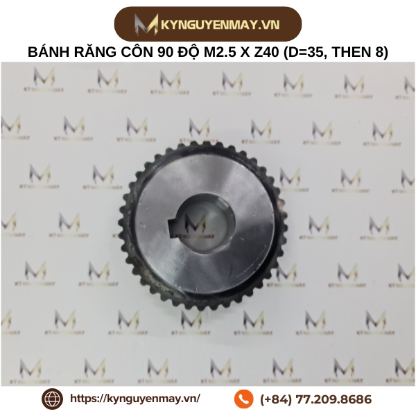 Bánh răng côn 90 độ modun 1.5, 2, 2.5, 3