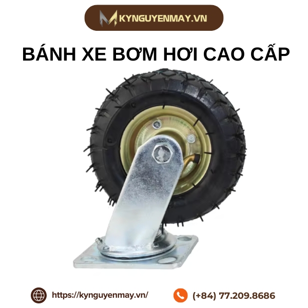 Bánh xe bơm hơi cao cấp, công nghiệp cao su im lặng