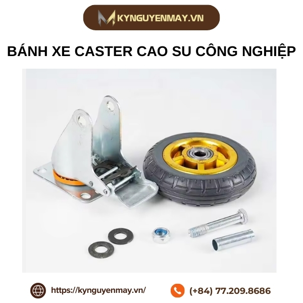 Bánh xe caster cao su công nghiệp
