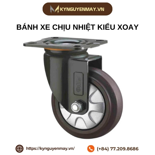 Bánh xe chịu nhiệt kiểu xoay