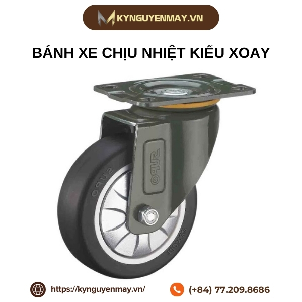 Bánh xe chịu nhiệt kiểu xoay
