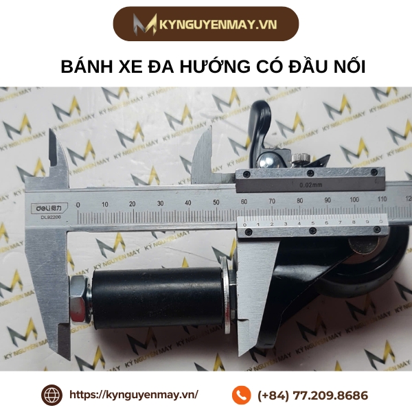 Bánh xe đa hướng có đầu nối