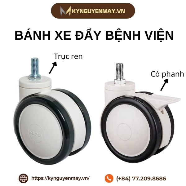 Bánh xe đẩy bệnh viện