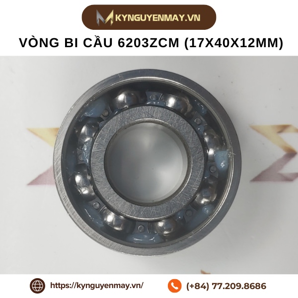 Vòng bi cầu 6203 (17x40x12mm)