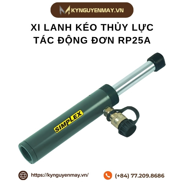 Xi lanh kéo thủy lực tác động đơn RP25A