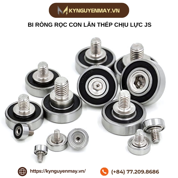 Bi ròng rọc con lăn thép không rỉ chịu lực JS