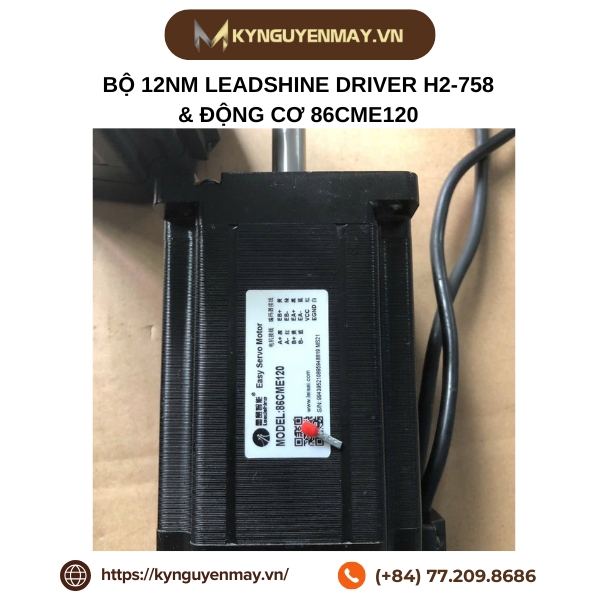 Bộ 12Nm LEADSHINE driver H2-758 & động cơ 86CME120