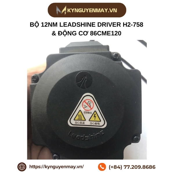 Bộ 12Nm LEADSHINE driver H2-758 & động cơ 86CME120