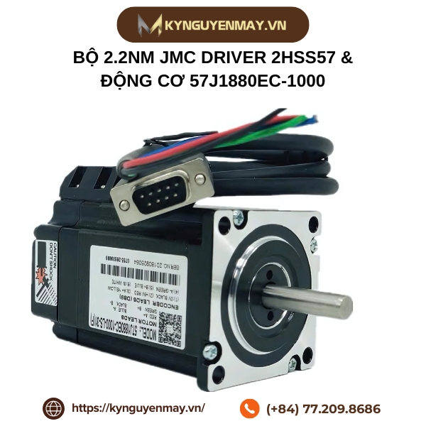 Bộ 2.2Nm JMC driver 2HSS57 & động cơ 57J1880EC-1000