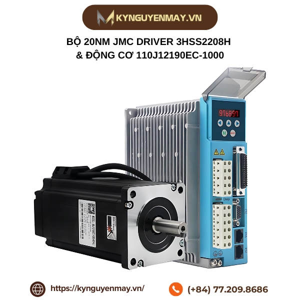 Bộ 20Nm JMC driver 3HSS2208H & động cơ 110J12190EC-1000