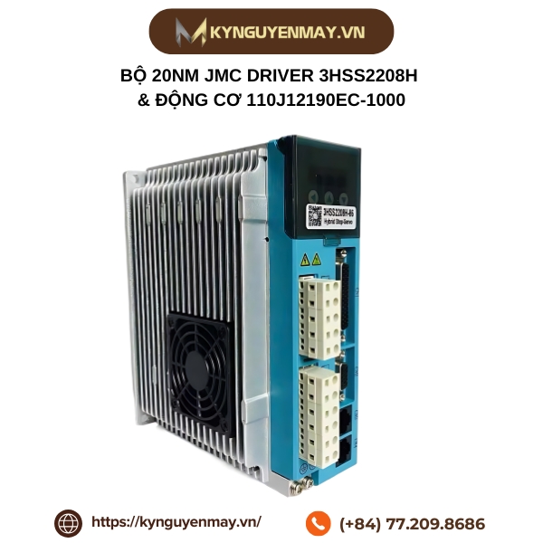 Bộ 20Nm JMC driver 3HSS2208H & động cơ 110J12190EC-1000