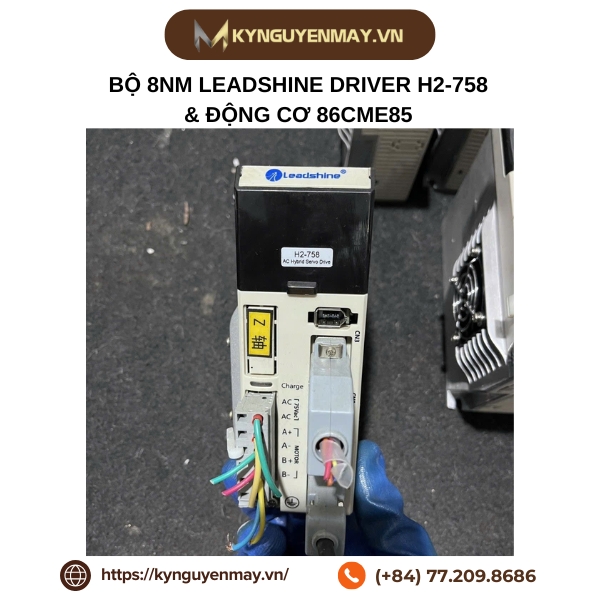 Bộ 8Nm LEADSHINE driver H2-758 & động cơ 86CME85