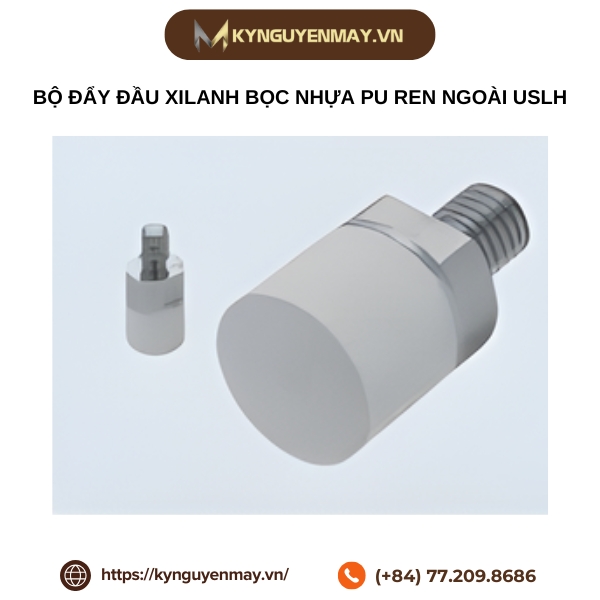 Bộ đẩy đầu xilanh bọc nhựa PU ren ngoài USLH