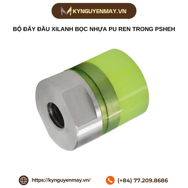 Bộ đẩy đầu xilanh bọc nhựa PU ren trong PSHEH