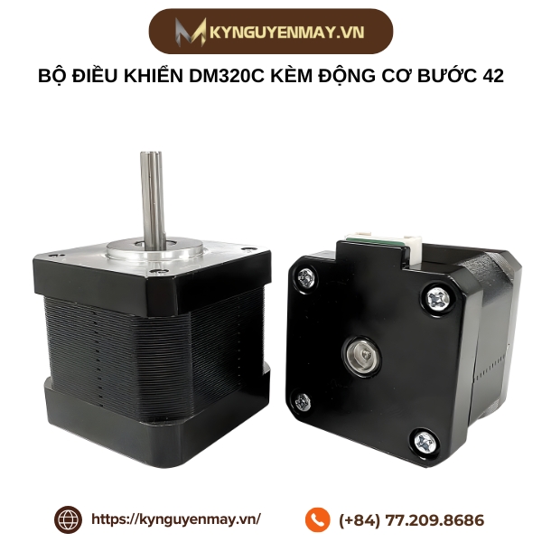 Bộ điều khiển DM320C kèm động cơ bước 42