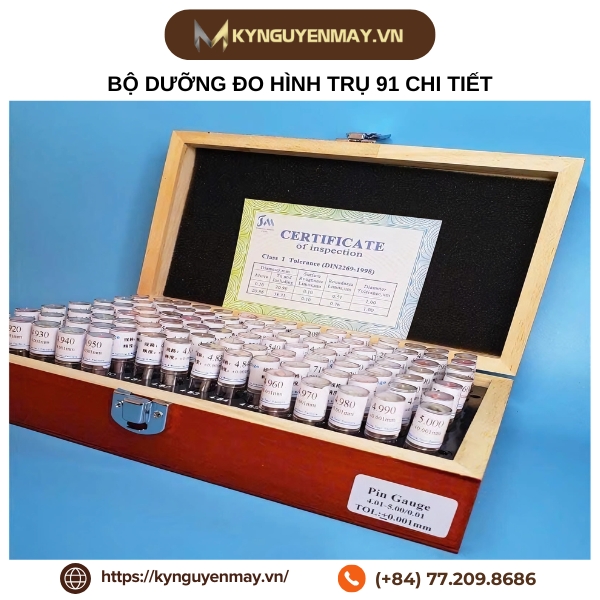 Bộ dưỡng đo hình trụ 91 chi tiết