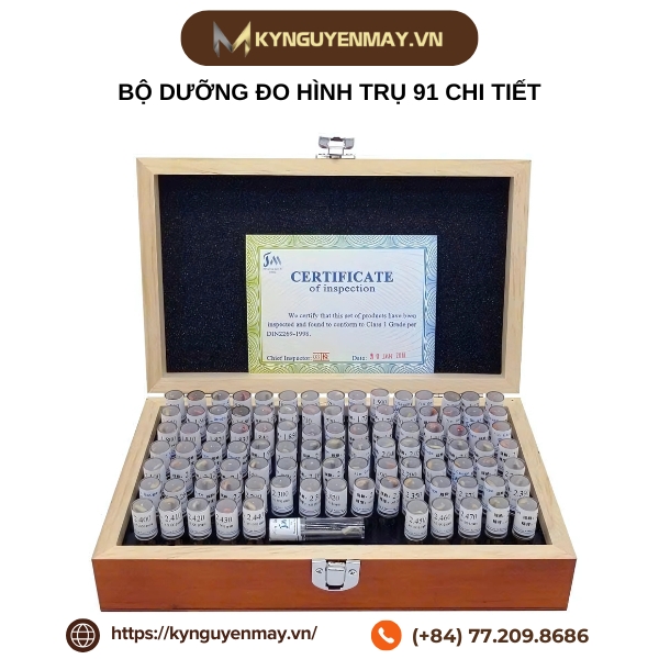 Bộ dưỡng đo hình trụ 91 chi tiết