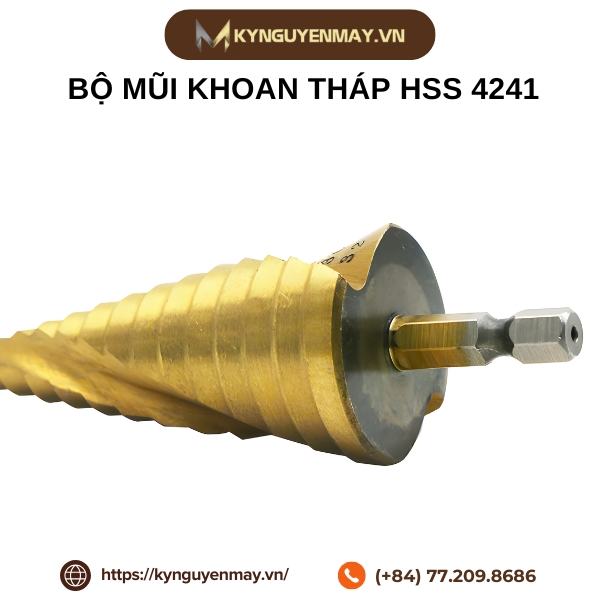 Bộ mũi khoan tháp HSS 4241
