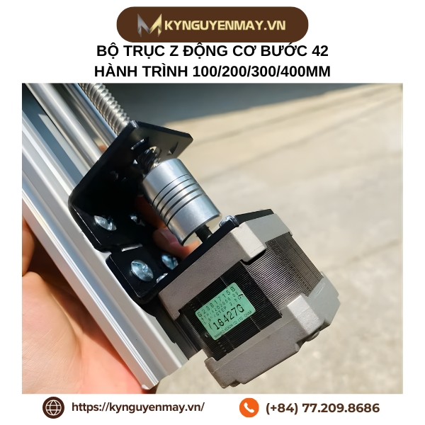 Bộ trục Z động cơ bước 42 hành trình 100/200/300/400mm