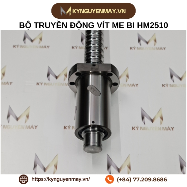 Vitme máy phay CNC trục Z 2510 tiện sẵn 2 đầu chuẩn BK-BF20