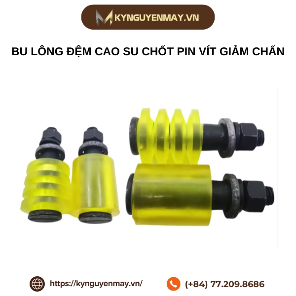 Bu lông đệm cao su chốt pin vít giảm chấn